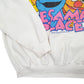 Mens White Tultex Sesame Street Jim Henson Vintage 1990s Crewneck Jumper