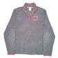 Mens Grey Starter Arkansas Razorbacks Football USA Quarter Zip Jumper