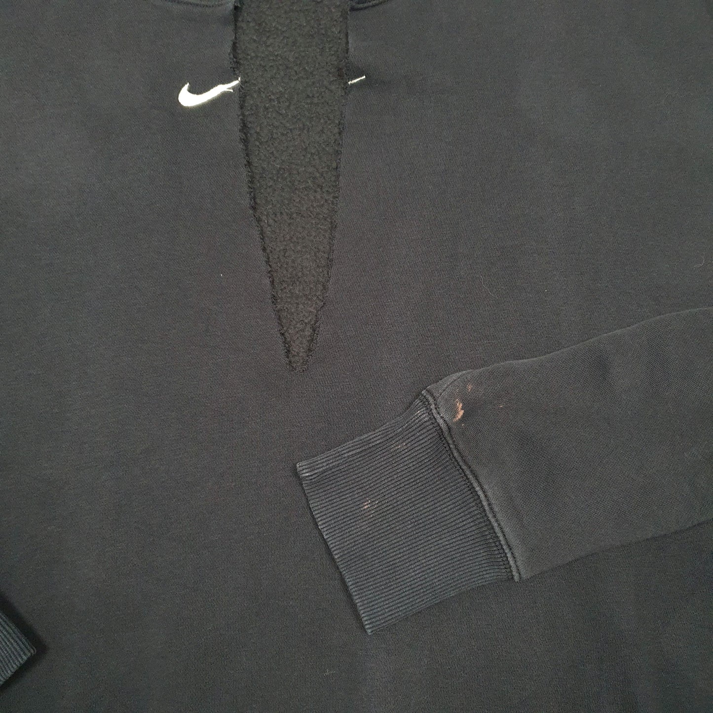 Mens Black Nike Swoosh Crewneck Jumper