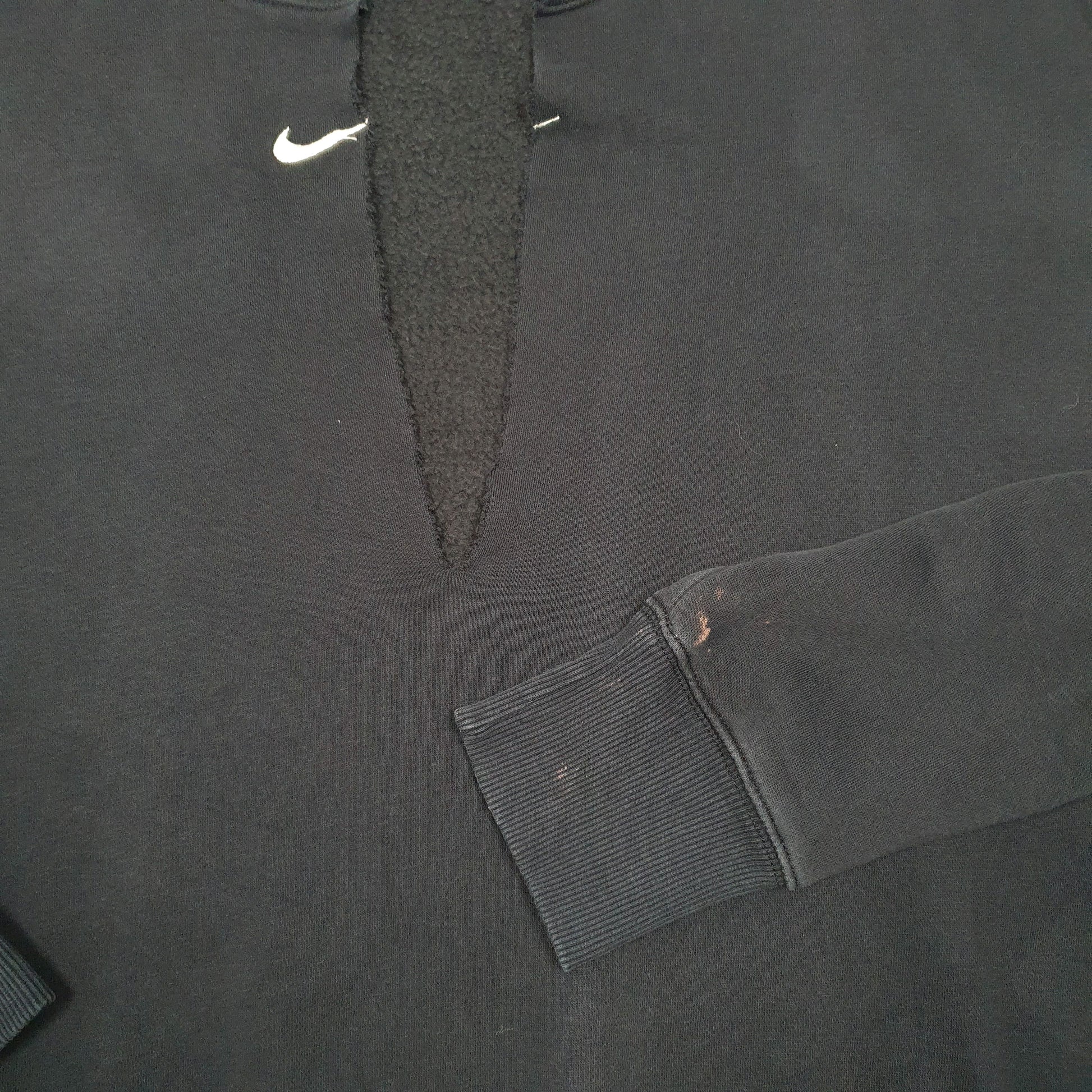 Mens Black Nike Swoosh Crewneck Jumper