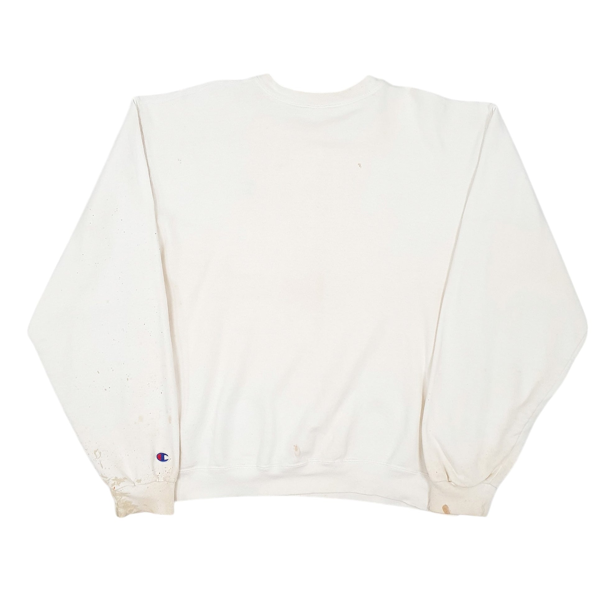 Mens Cream Champion  Crewneck Jumper