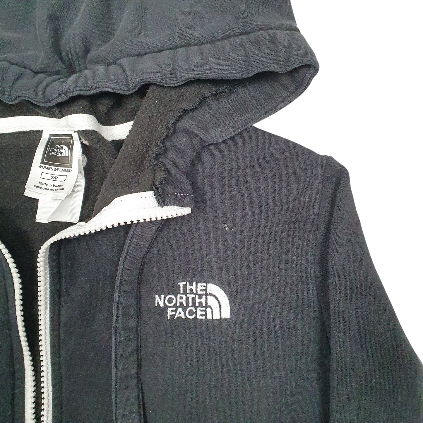 Womens Black The North Face Hoodie Full Zip Jumper