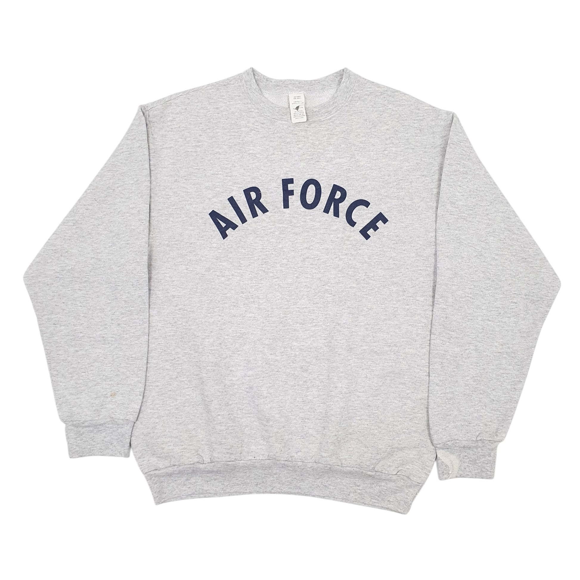 Mens Grey Air Force Airforce Crewneck Jumper