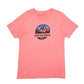 Mens Pink Patagonia Slim Fit Spellout 1973 Outdoors Short Sleeve T Shirt