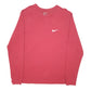 Mens Burgundy Nike Dri Fit Long Sleeve T Shirt
