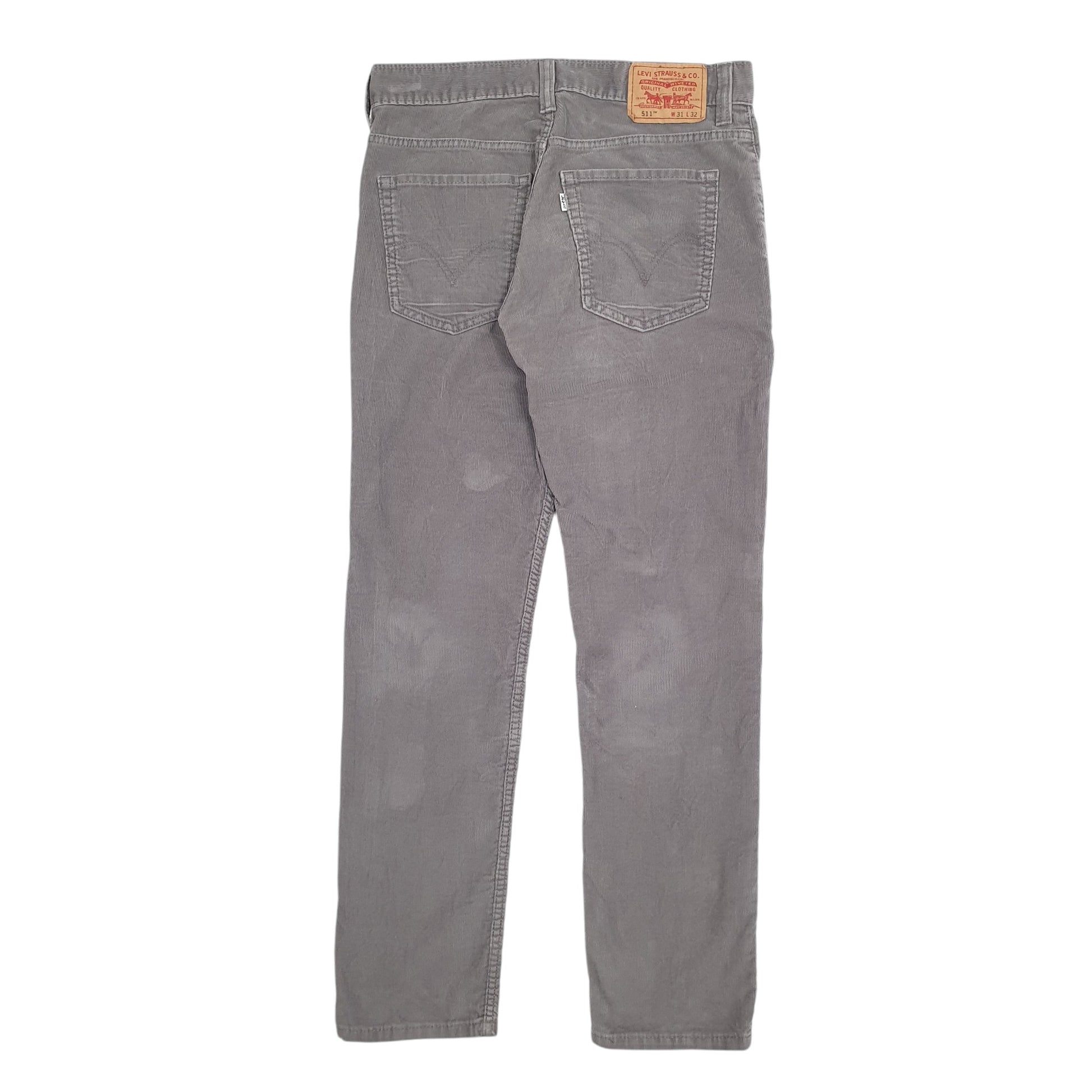 Mens Grey Levis  Corduroy Trousers