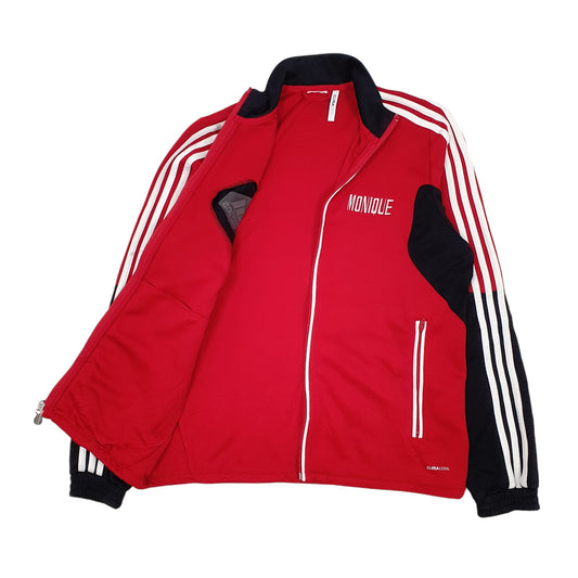 Womens Red Adidas Active Wear Hoodie Coat