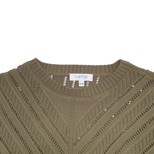 Mens Khaki My Style  Crewneck Jumper
