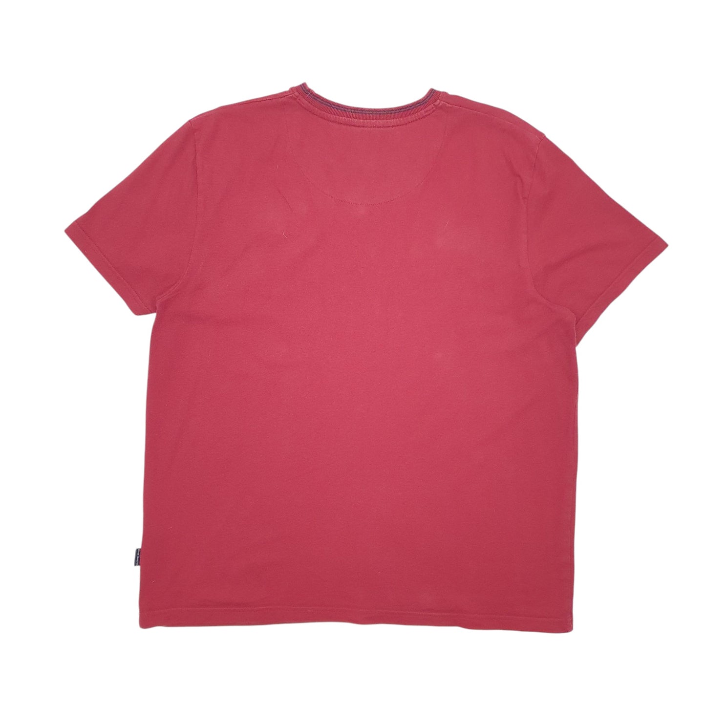 Mens Red Quba & Co  Short Sleeve T Shirt