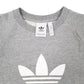 Mens Grey Adidas  Crewneck Jumper