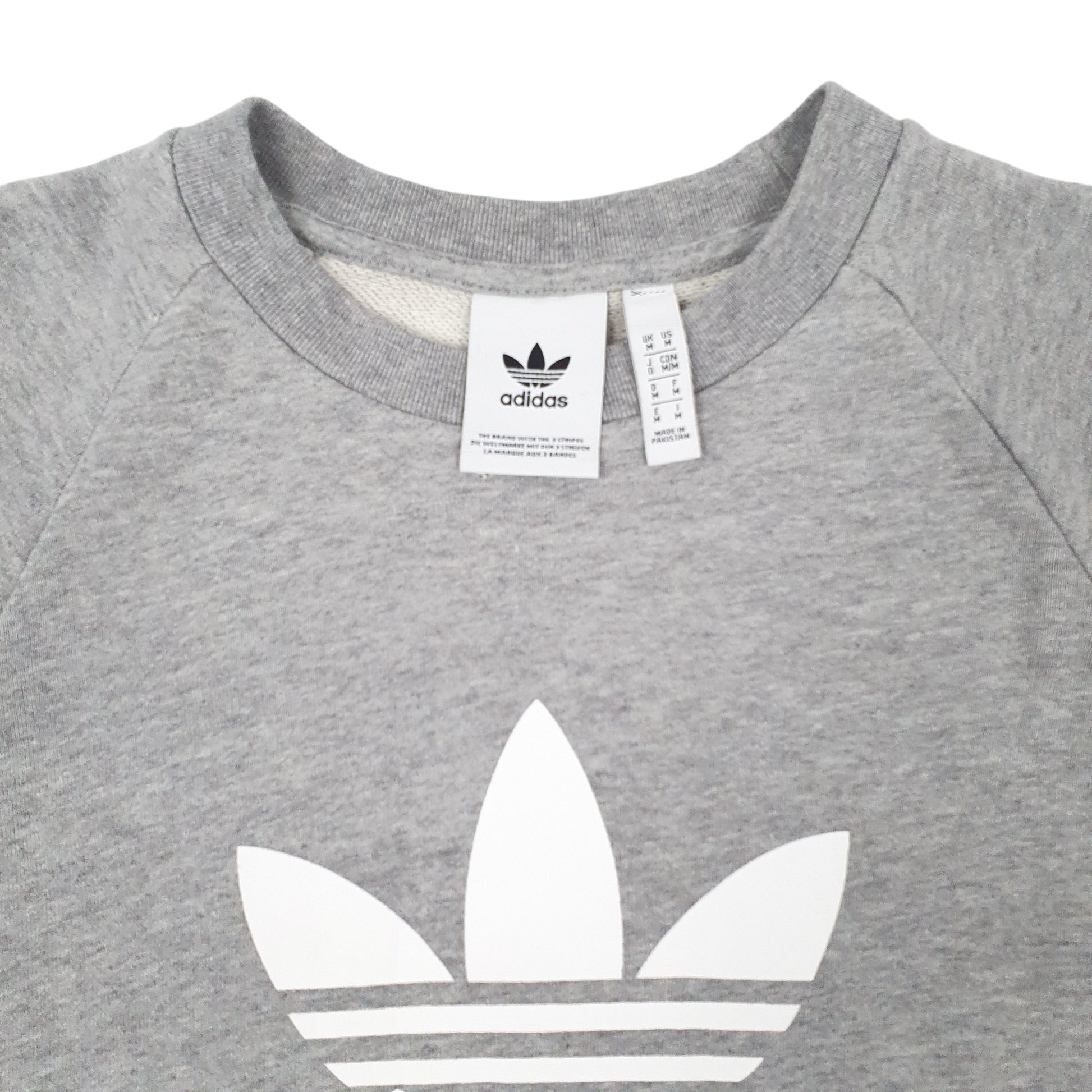 Mens Grey Adidas  Crewneck Jumper