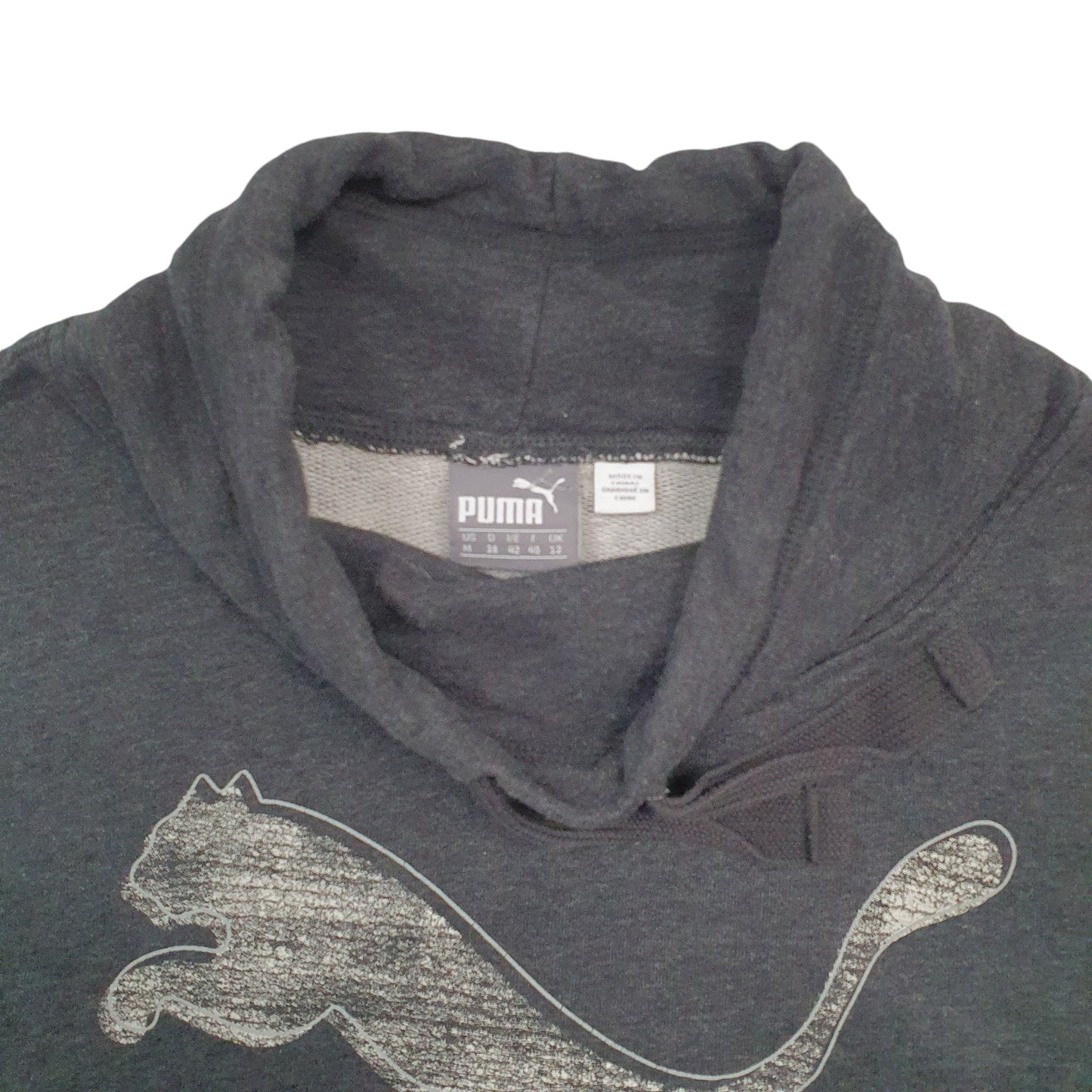 Womens Grey Puma Turtleneck Crewneck Jumper