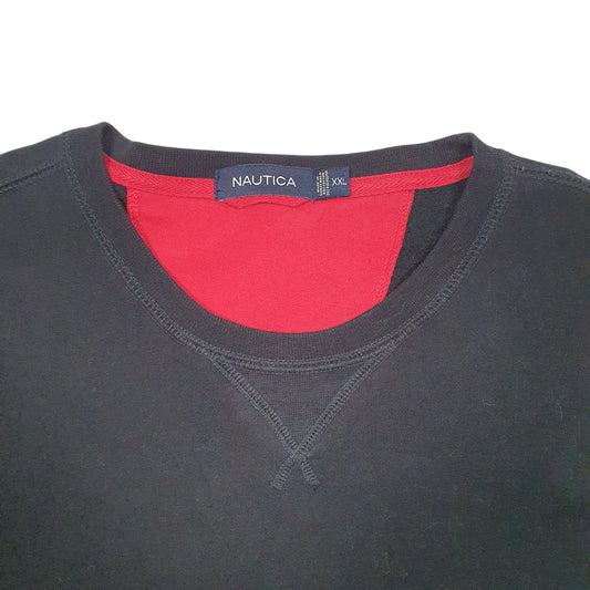 Mens Black Nautica  Crewneck Jumper