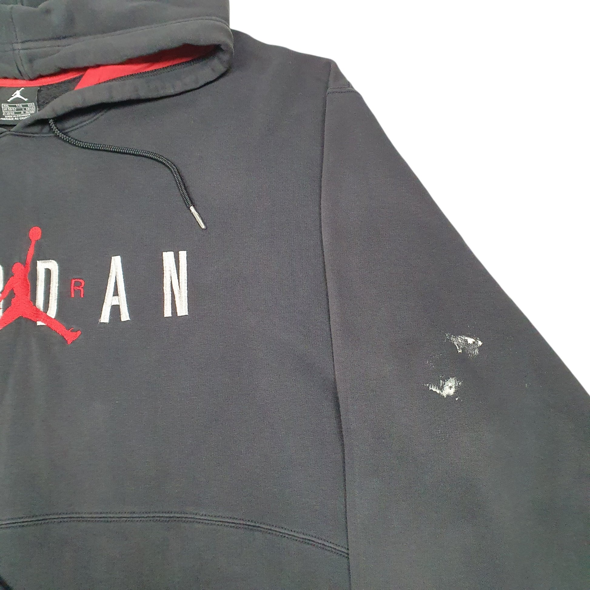 Mens Nike Black Hoodie Air Jordan Spellout Jumper XXL – Bundl Clothing