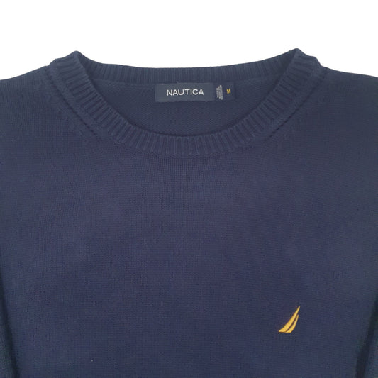 Mens Navy Nautica Knitwear Crewneck Jumper