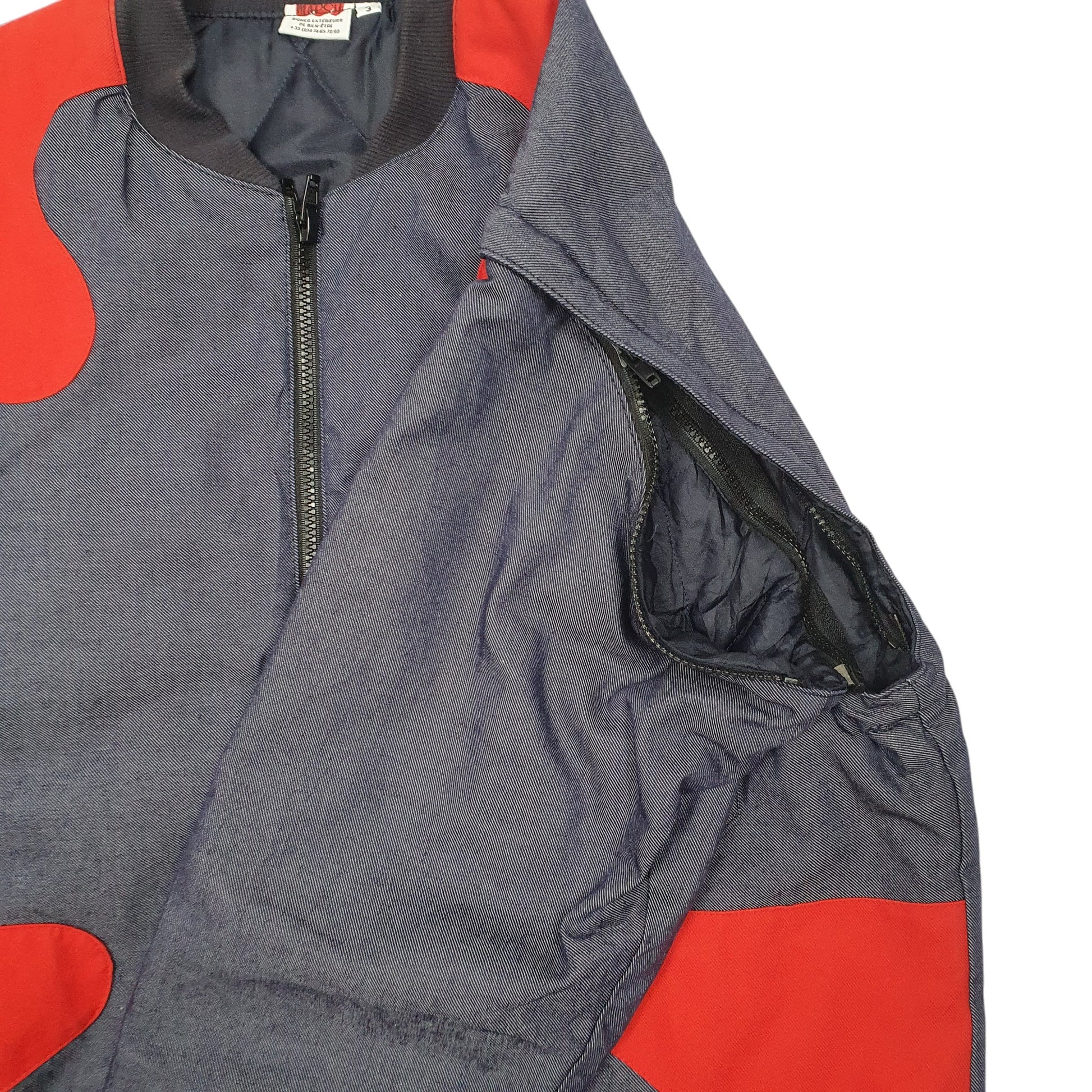 Mens Blue Marsh Quilted Lined French Clemessy Gilet Two In One  Coat