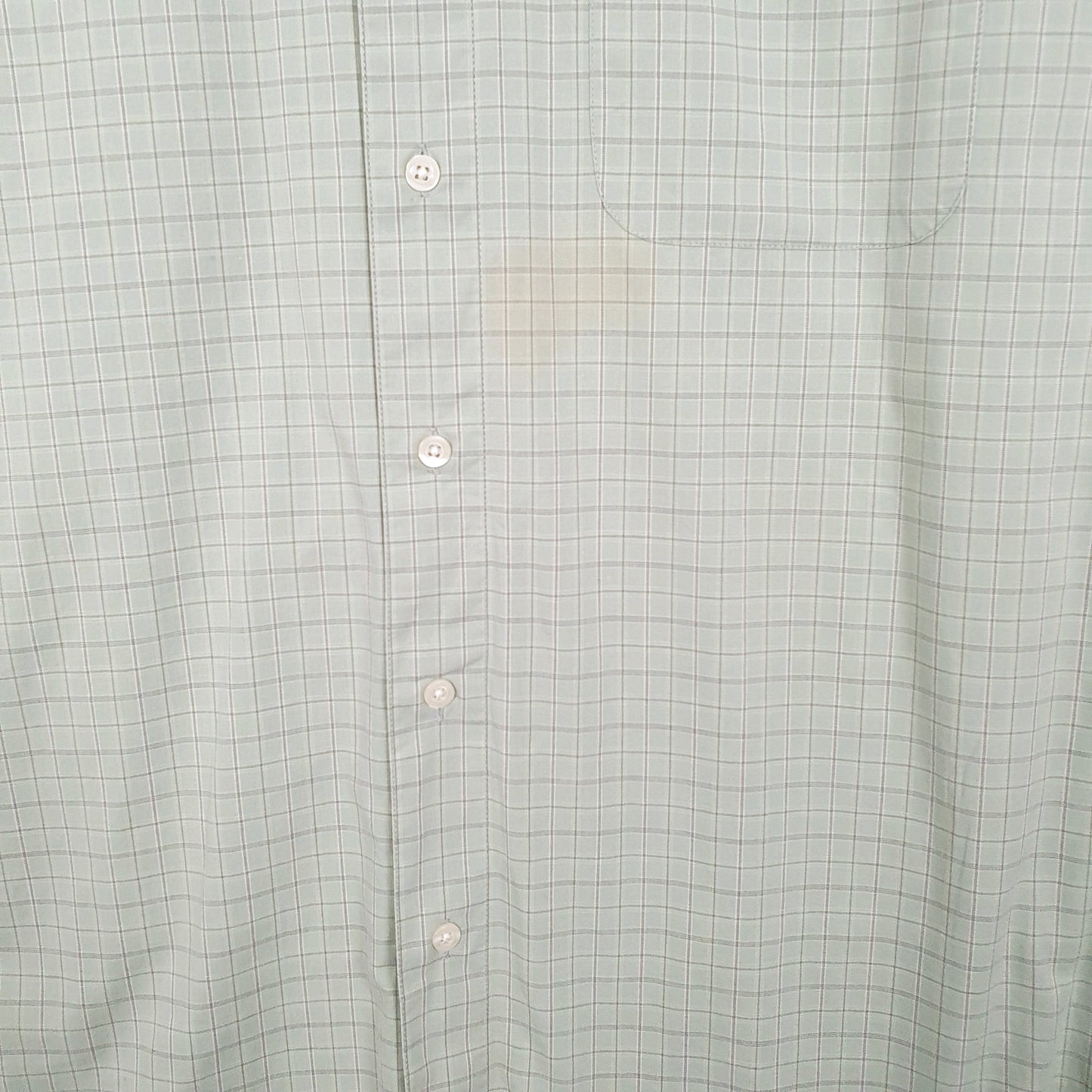 Mens Green Dockers Stretch Short Sleeve Shirt