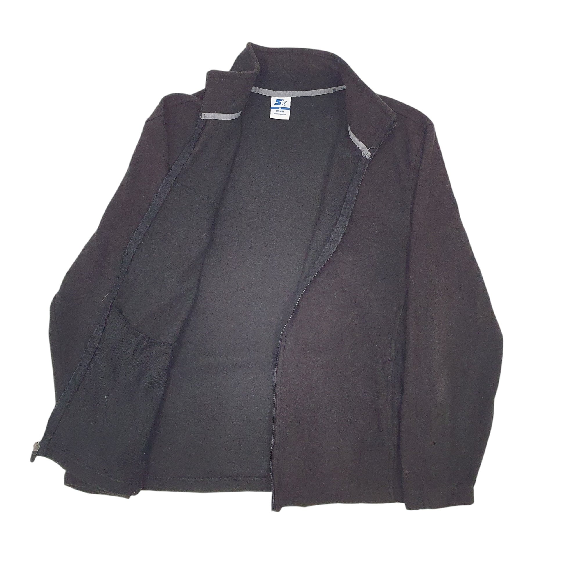 Mens Black Starter  Full Zip Jumper