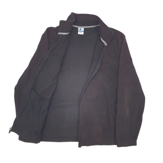 Mens Black Starter  Full Zip Jumper
