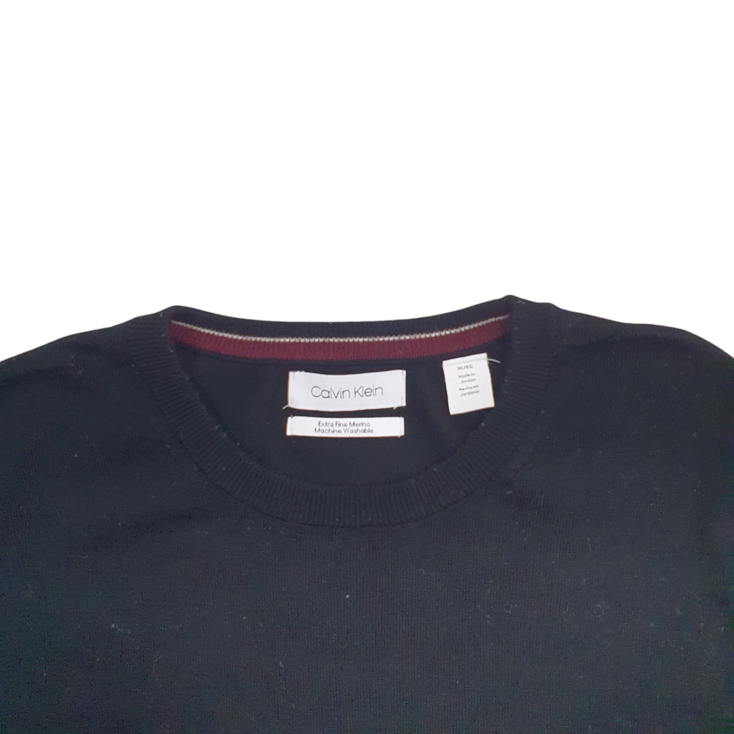 Mens Black Calvin Klein  Crewneck Jumper