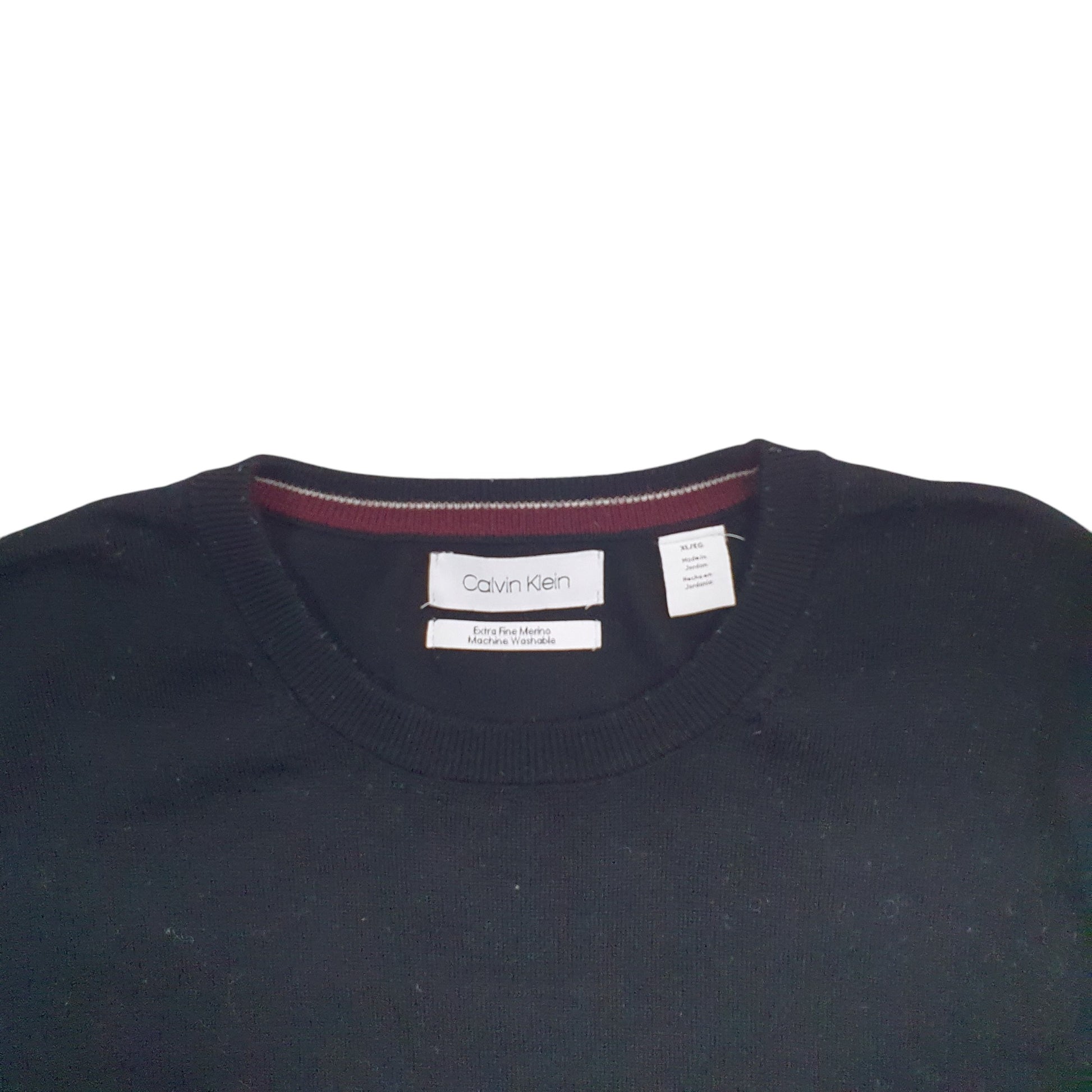 Mens Black Calvin Klein  Crewneck Jumper