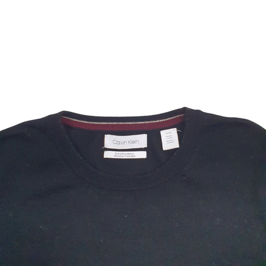 Mens Black Calvin Klein  Crewneck Jumper