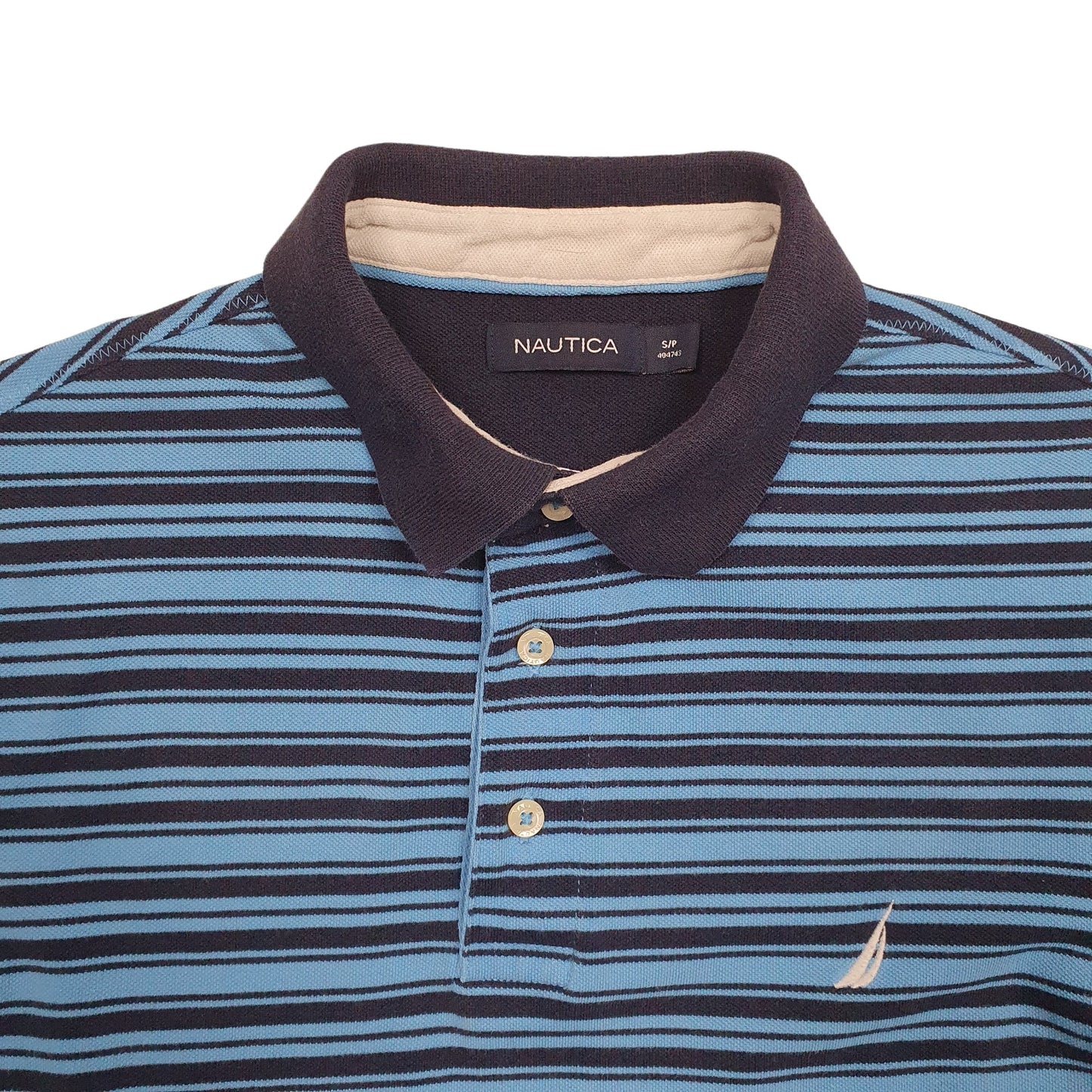 Mens Blue Nautica  Short Sleeve Polo Shirt