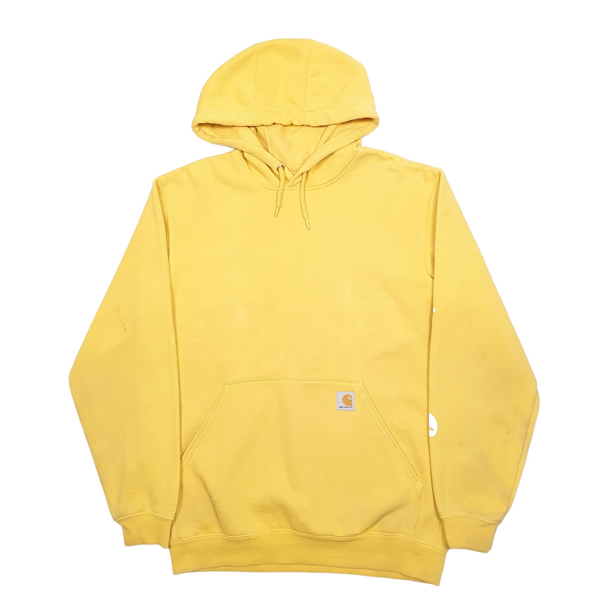 Mens Yellow Carhartt Workwear Hoodie Jumper
