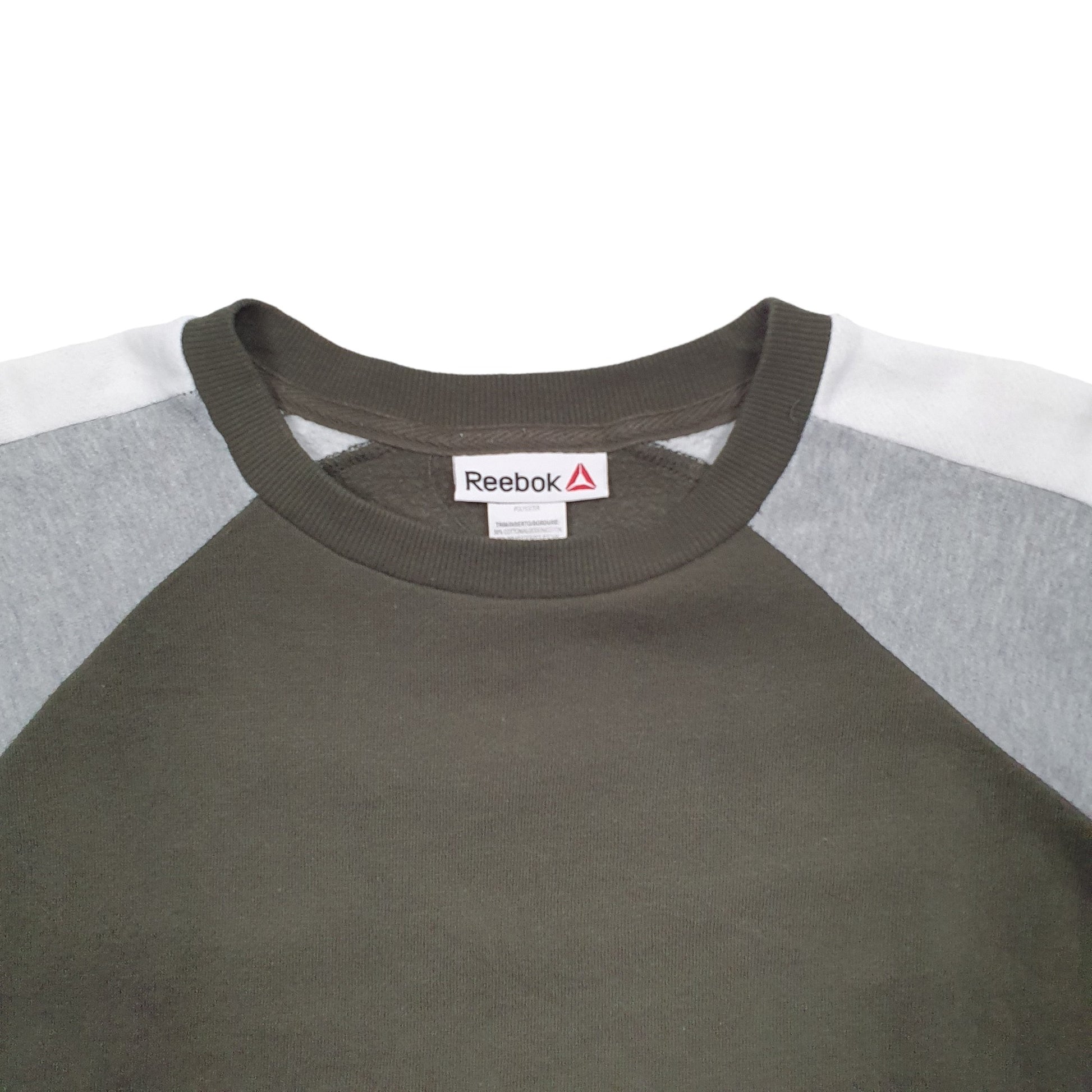 Womens Khaki Reebok  Crewneck Jumper