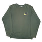 Mens Green Nike Vintage 80s Swoosh Made In Canada Crewneck Jumper