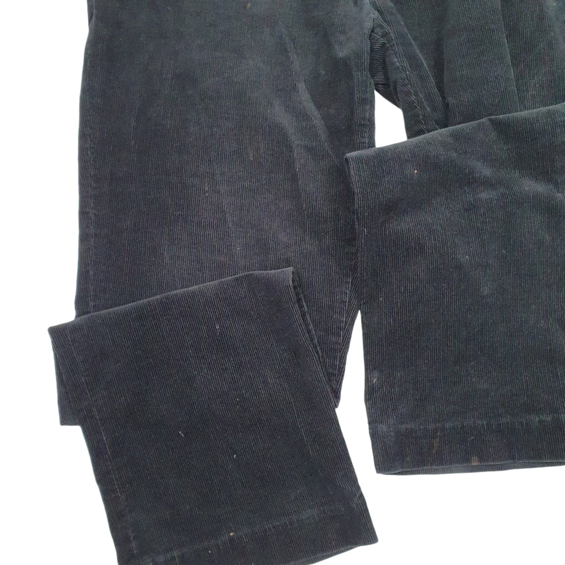 Mens Black Polo Ralph Lauren Classic Corduroy Trousers