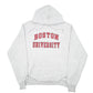 Mens Grey Champion Boston University Spellout Hoodie Jumper