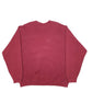 Mens Burgundy Fruit Of The Loom Texas 90's Vintage Bull Crewneck Jumper