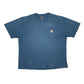 Mens Blue Carhartt  Short Sleeve T Shirt