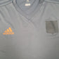 Mens Grey Adidas V Neck Climacool Active Short Sleeve T Shirt