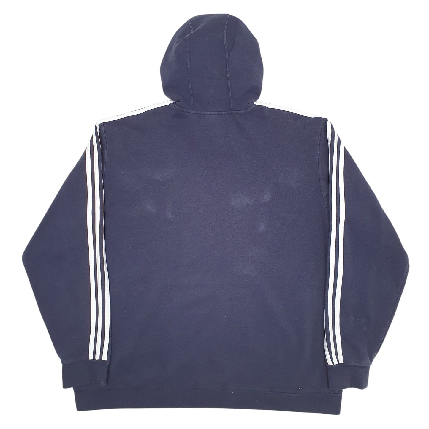 Mens Navy Adidas Spellout Hoodie Jumper