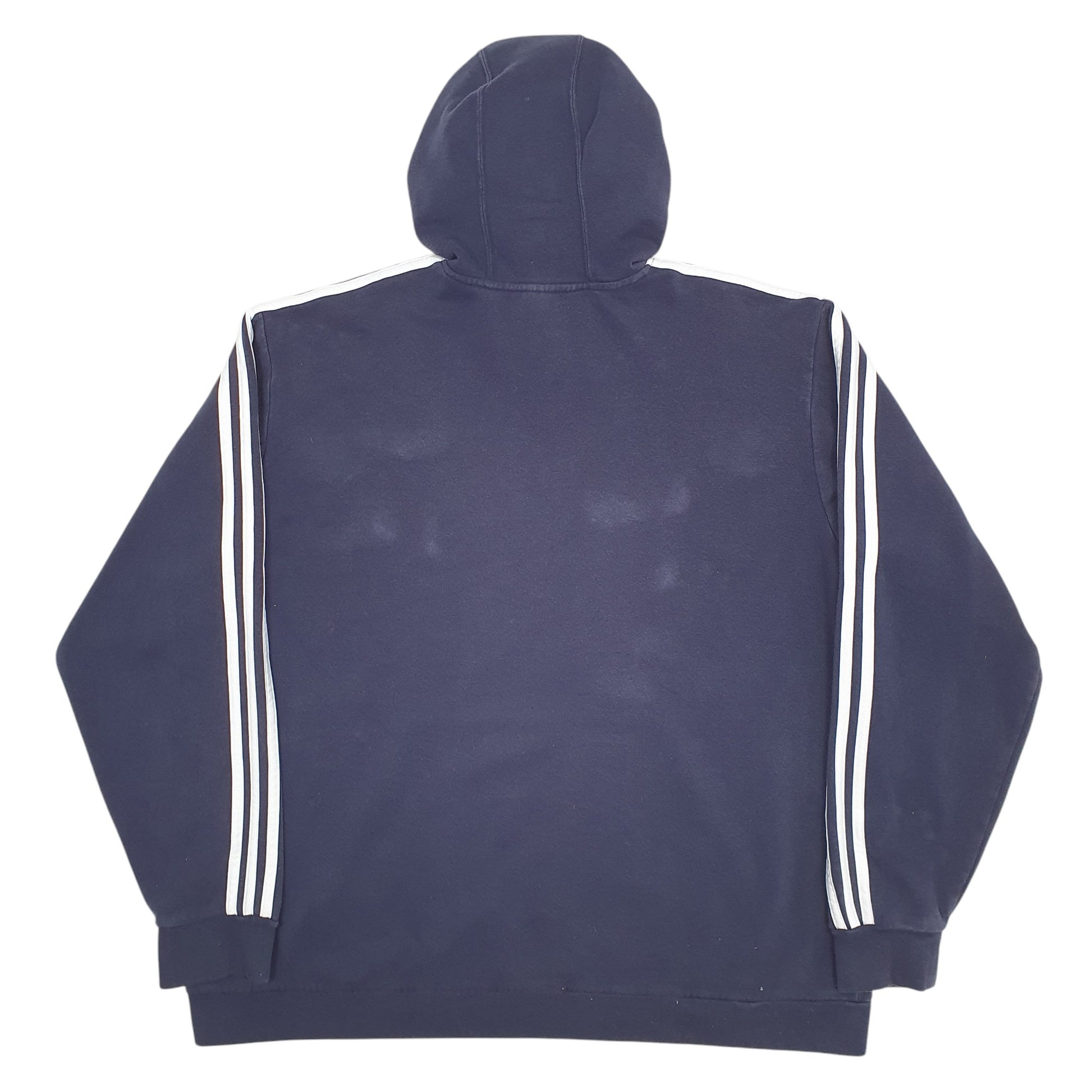 Mens Navy Adidas Spellout Hoodie Jumper