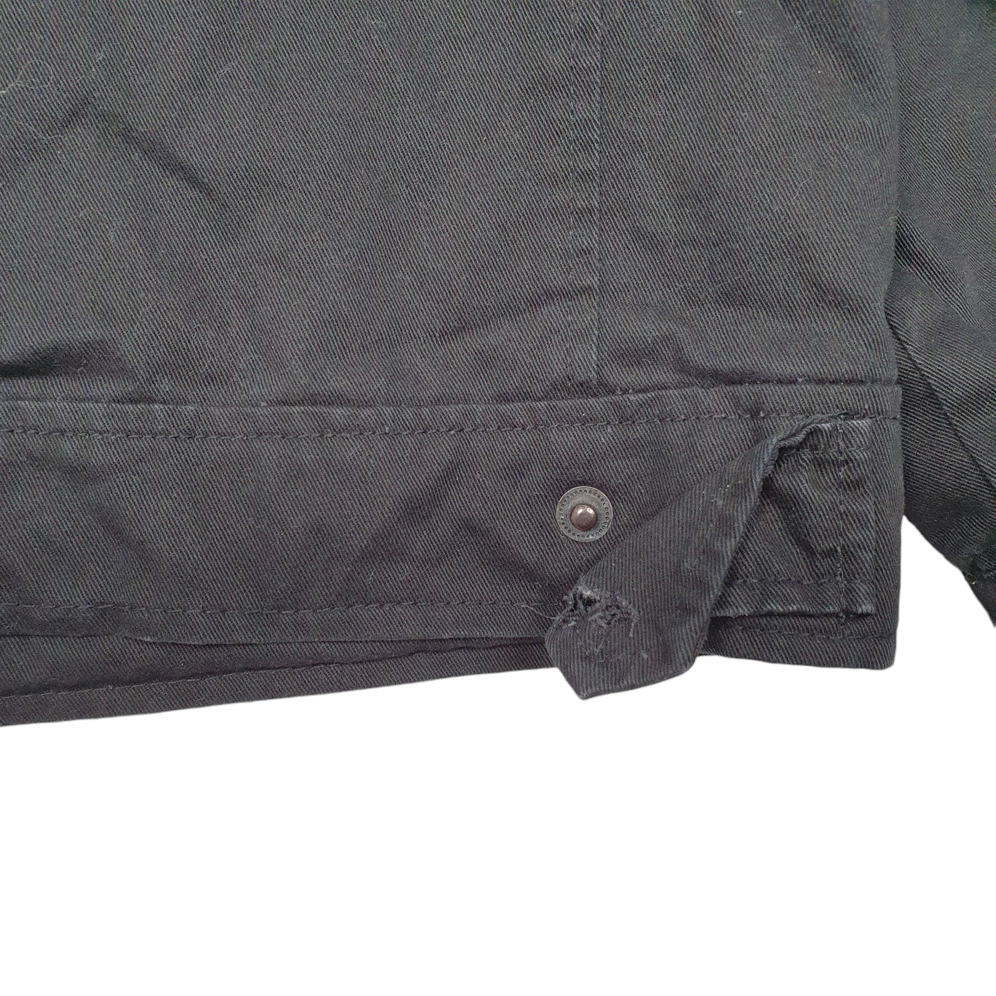 Mens Black Levis Military Style  Coat