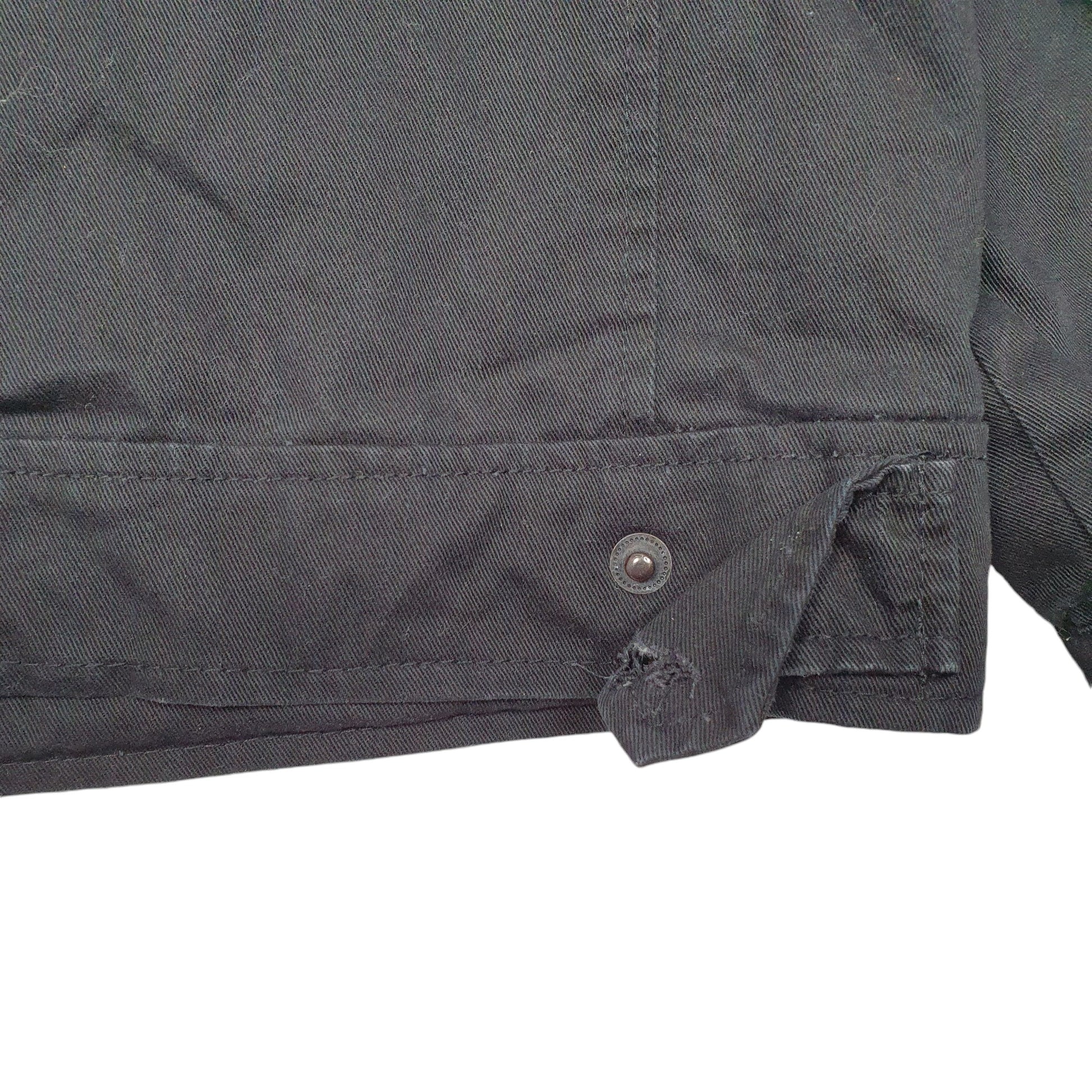 Mens Black Levis Military Style  Coat