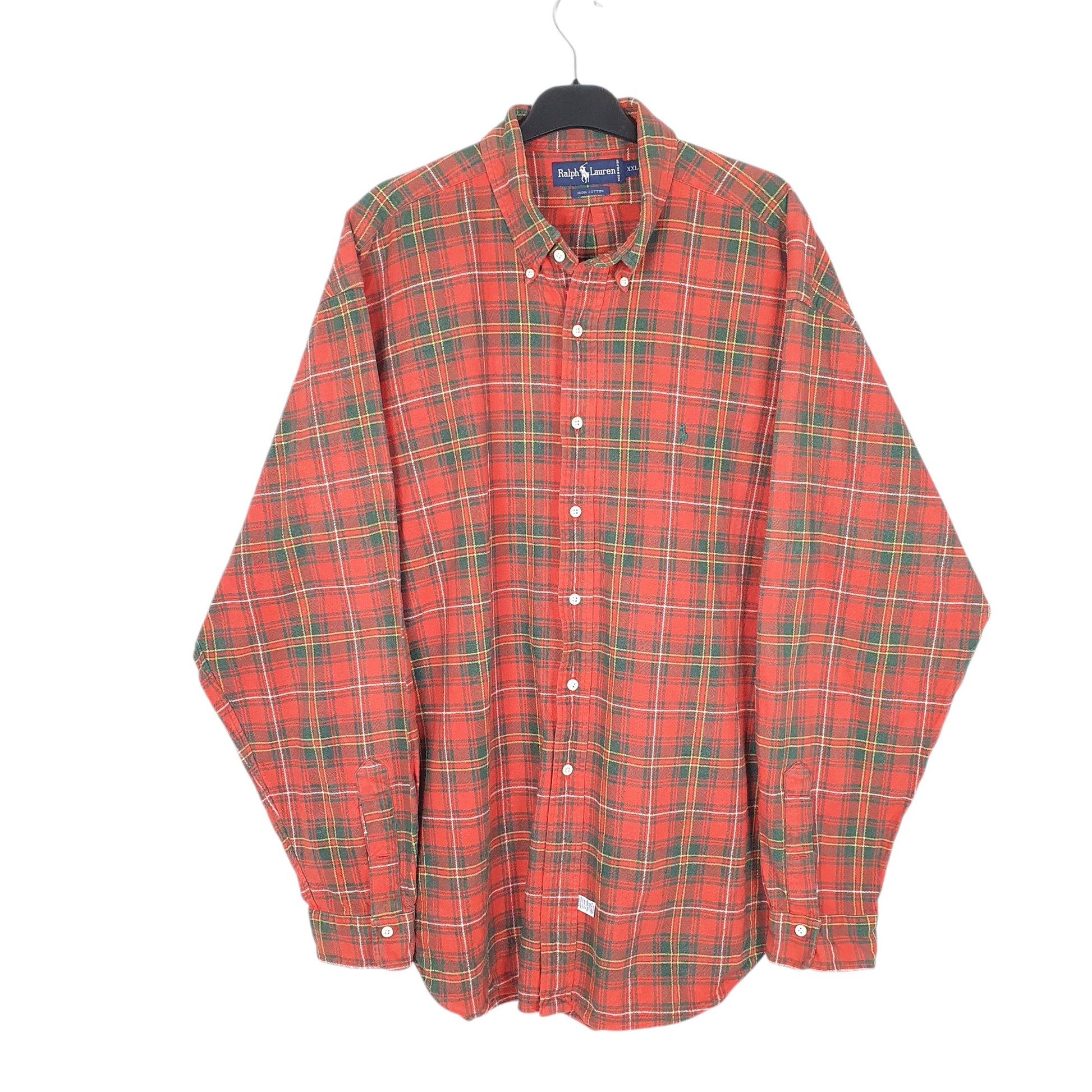 Mens Red Ralph Lauren Tartan Overshirt Long Sleeve Shirt