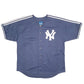 Mens Navy Adidas Vintage 2000s MLB Baseball Jersey New York Yankees Short Sleeve T Shirt