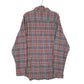 Mens Grey L.L.Bean Tall Flannel Overshirt Long Sleeve Shirt