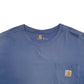 Mens Blue Carhartt  Short Sleeve T Shirt