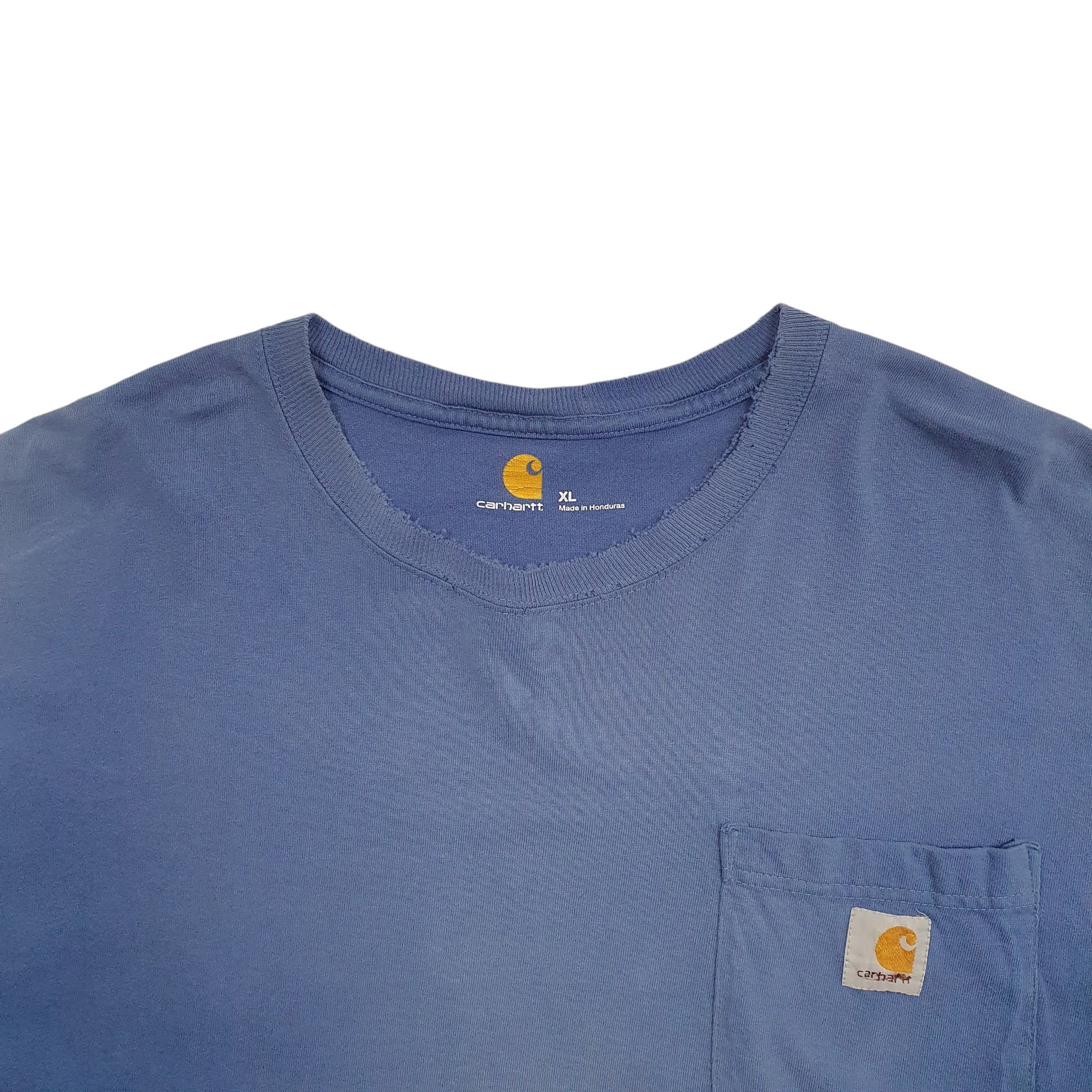 Mens Blue Carhartt  Short Sleeve T Shirt