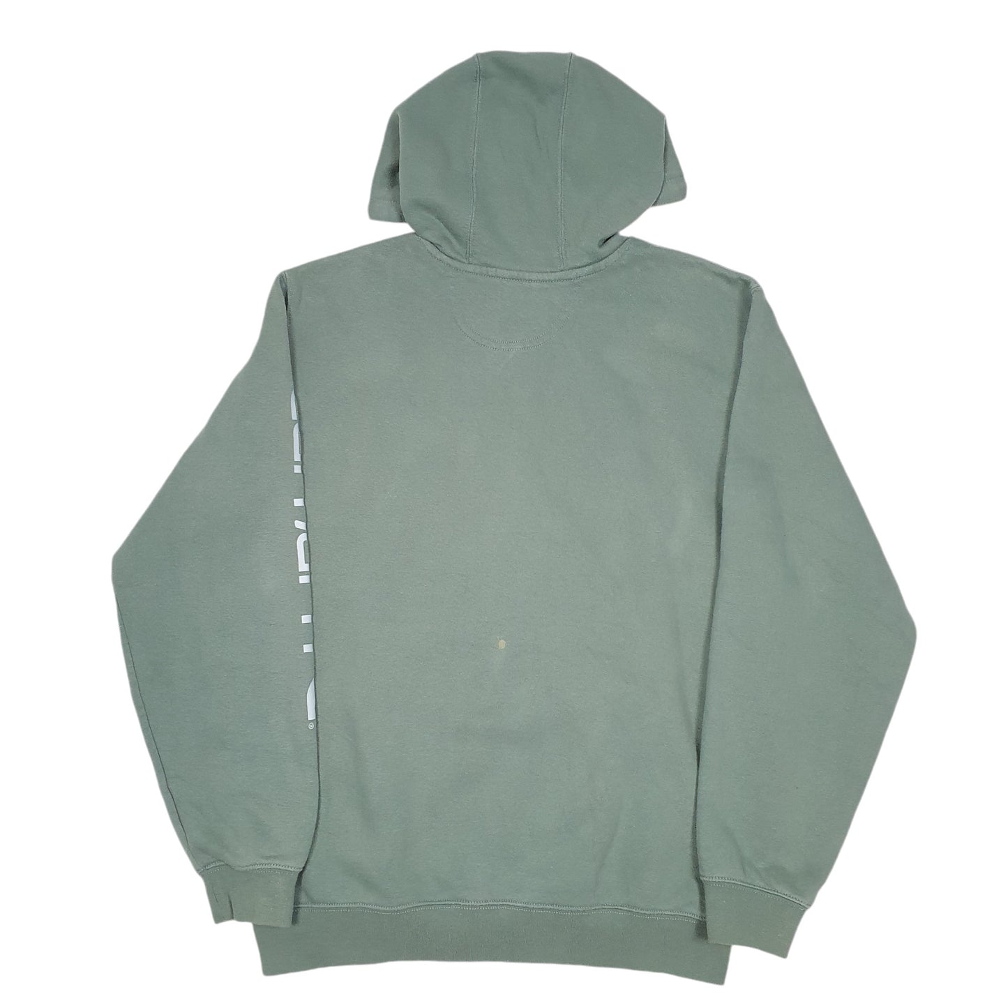 Mens Green Carhartt Workwear Spellout Hoodie Jumper