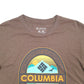 Mens Brown Columbia Sportswear  Short Sleeve T Shirt