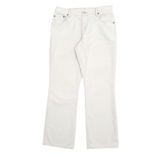 Mens Cream Levis 550 Corduroy Trousers