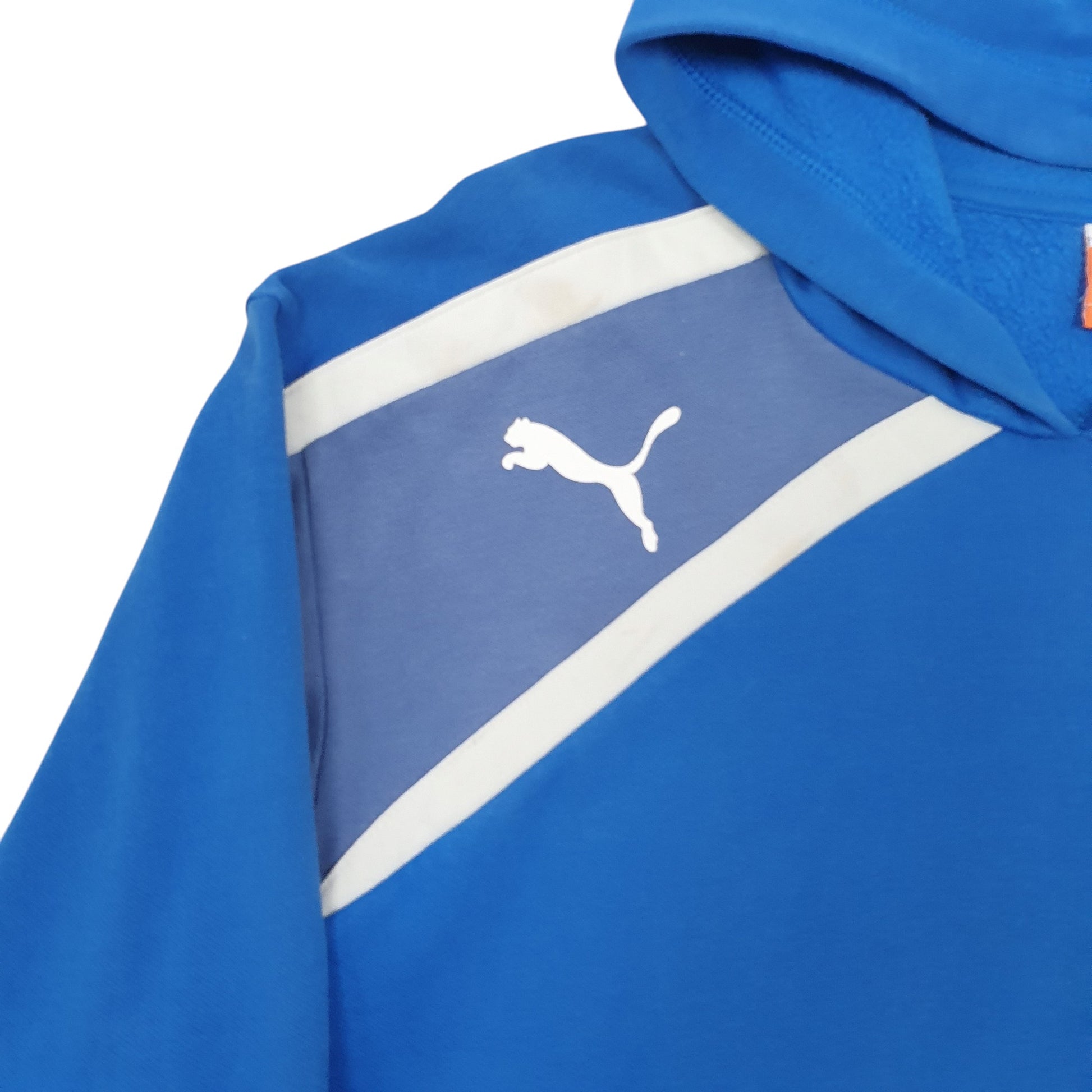 Mens Blue Puma  Hoodie Jumper