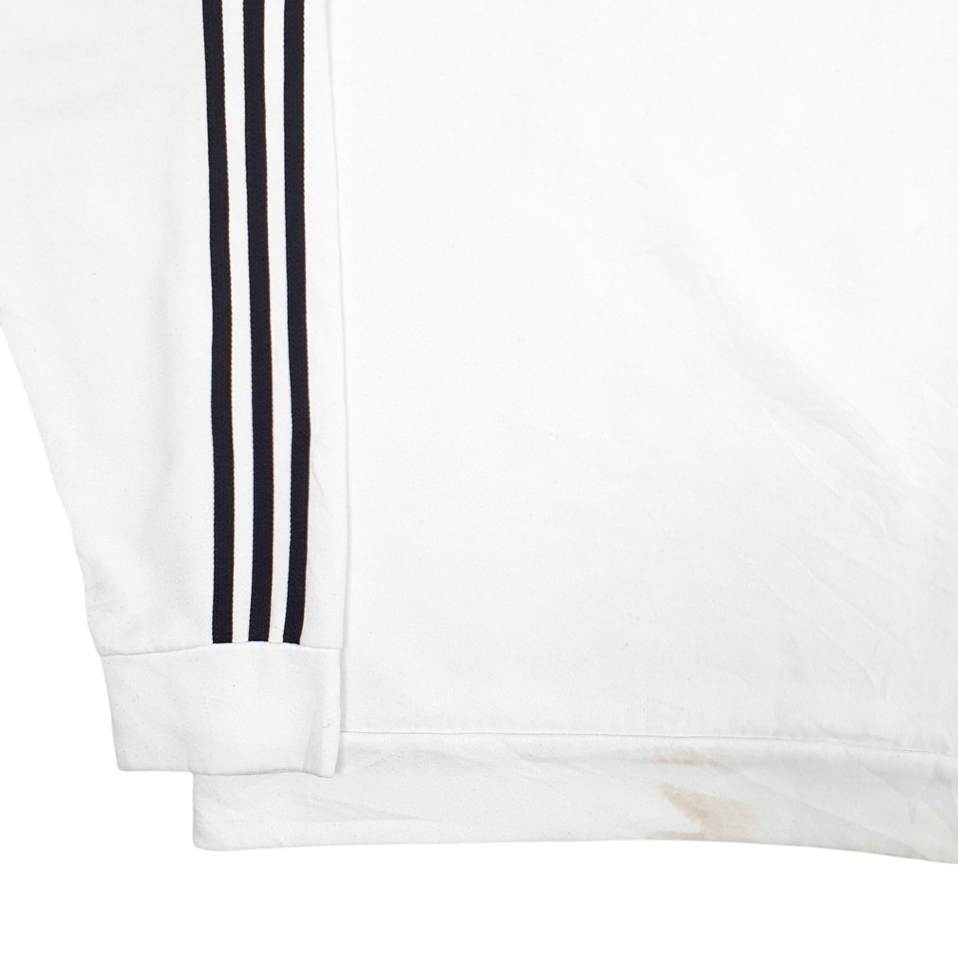 Mens White Adidas  Crewneck Jumper