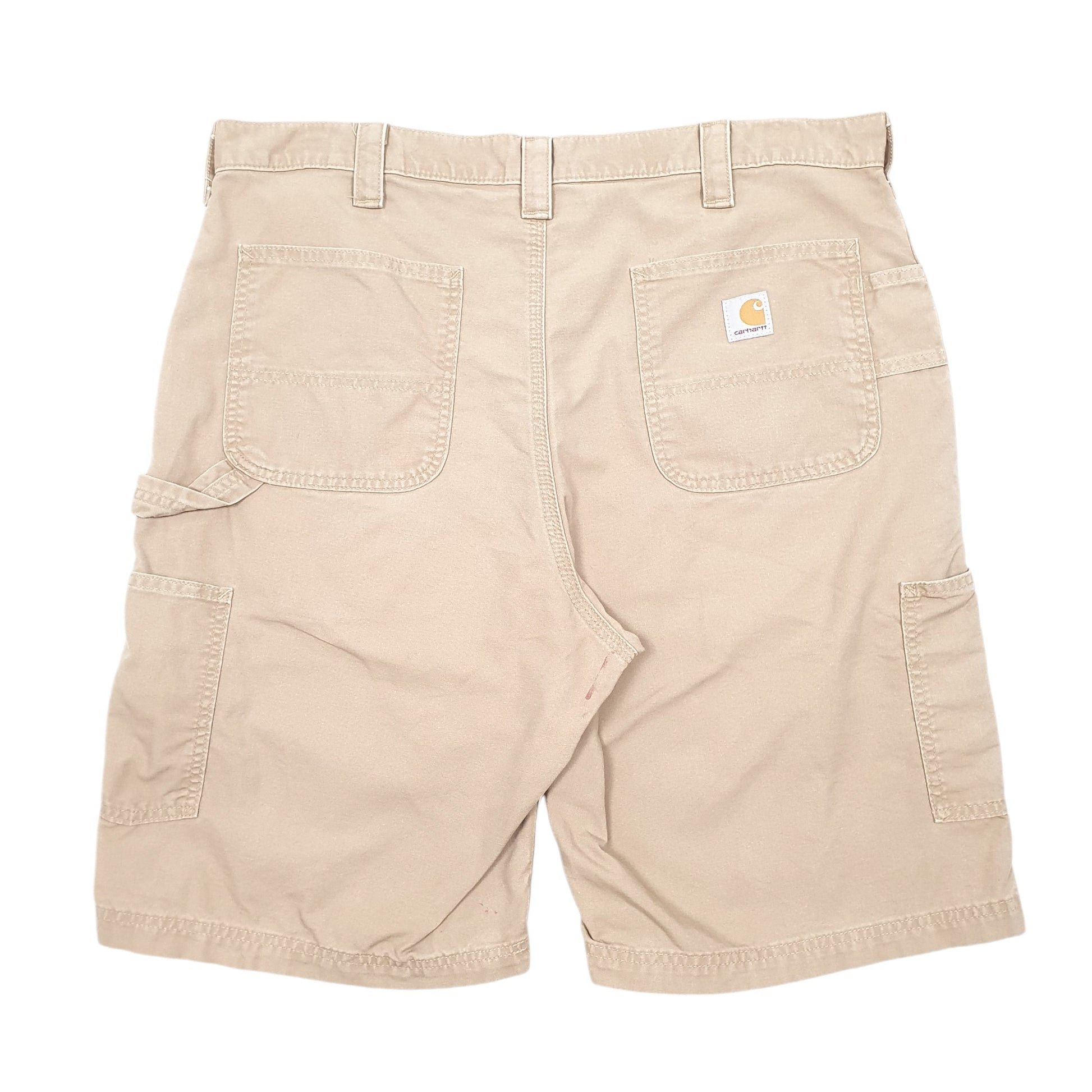 Mens Tan Carhartt Workwear B147 Carpenter Shorts